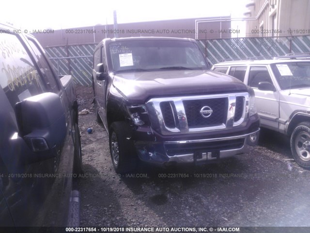 1N6BF0KYXFN800307 - 2015 NISSAN NV 1500/2500 MAROON photo 1