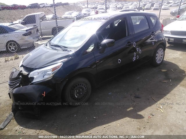 3N1CE2CP0FL373279 - 2015 NISSAN VERSA NOTE S/S PLUS/SV/SL/SR BLACK photo 2