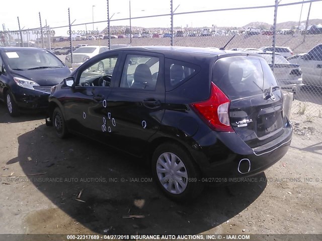 3N1CE2CP0FL373279 - 2015 NISSAN VERSA NOTE S/S PLUS/SV/SL/SR BLACK photo 3