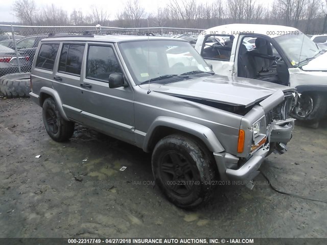 1J4FF58S6YL259799 - 2000 JEEP CHEROKEE CLASSIC GRAY photo 1