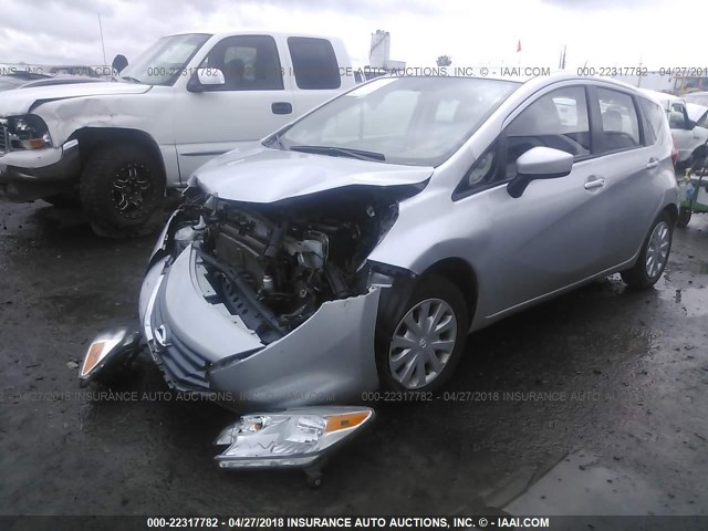 3N1CE2CP5GL351747 - 2016 NISSAN VERSA NOTE S/S PLUS/SV/SL/SR SILVER photo 2