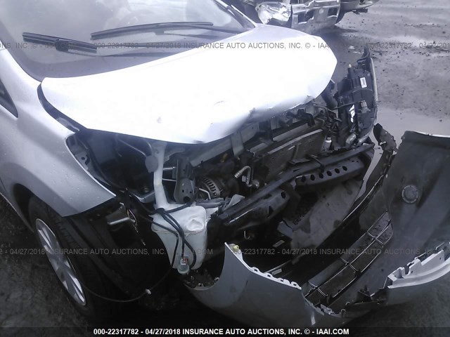 3N1CE2CP5GL351747 - 2016 NISSAN VERSA NOTE S/S PLUS/SV/SL/SR SILVER photo 6