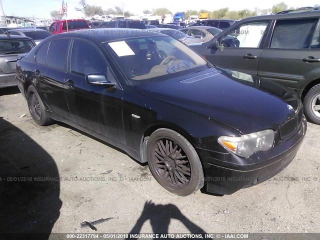 WBAGL63402DP55570 - 2002 BMW 745 I BLACK photo 1