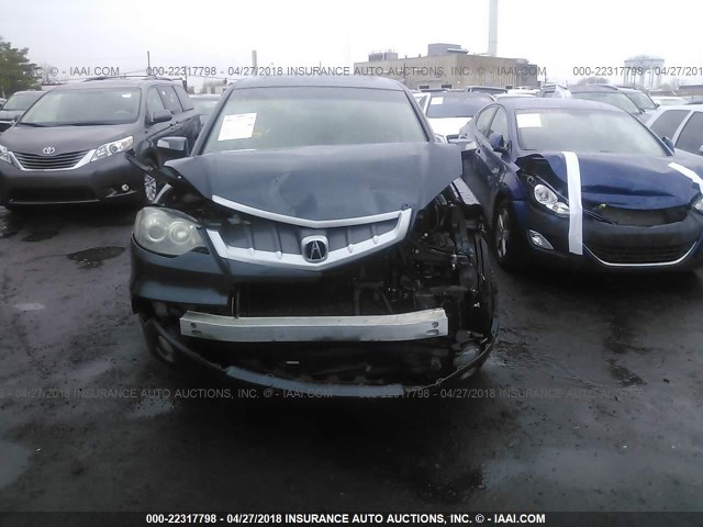 5J8TB18277A006385 - 2007 ACURA RDX GRAY photo 6