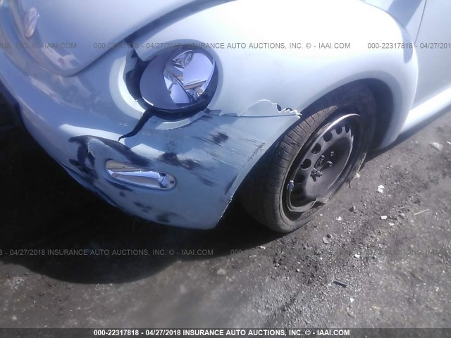 3VWBM31Y85M305069 - 2005 VOLKSWAGEN NEW BEETLE GL 浅蓝色 照片 6
