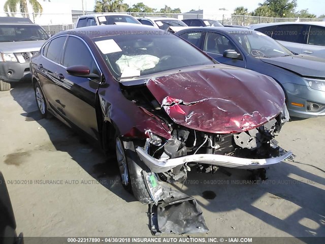 1C3CCCAB3FN521025 - 2015 CHRYSLER 200 LIMITED BURGUNDY photo 6