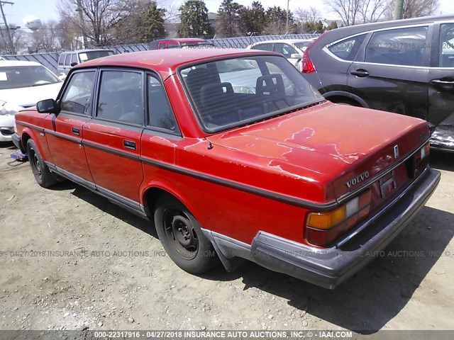 YV1AS8801N1459809 - 1992 VOLVO 240 GL RED photo 3