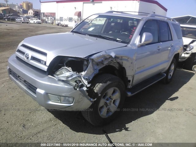 JTEBT17R748008982 - 2004 TOYOTA 4RUNNER LIMITED SILVER photo 2