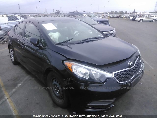 KNAFK4A60F5426875 - 2015 KIA FORTE LX BLACK photo 1