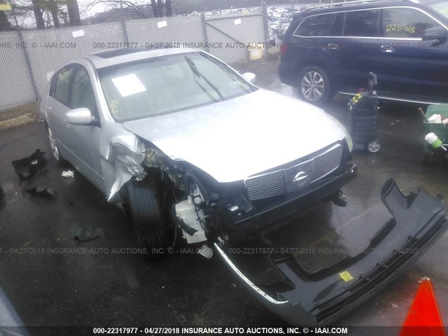 1N4BA41E54C879450 - 2004 NISSAN MAXIMA SE/SL SILVER photo 1