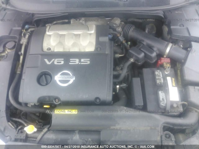 1N4BA41E54C879450 - 2004 NISSAN MAXIMA SE/SL SILVER photo 10