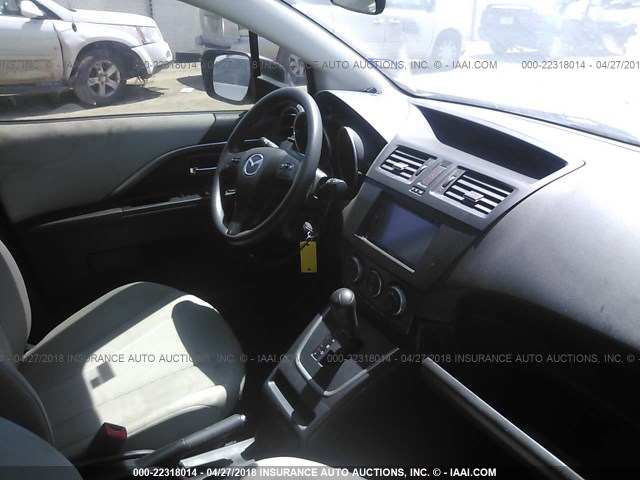 JM1CW2BL7E0178039 - 2014 MAZDA 5 SPORT GRAY photo 5