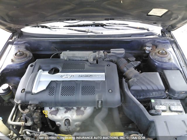 KMHDN46D95U099675 - 2005 HYUNDAI ELANTRA GLS/GT BLUE photo 10