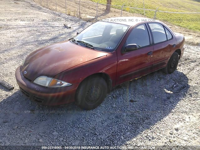 1G1JC524817209870 - 2001 CHEVROLET CAVALIER CNG RED photo 2