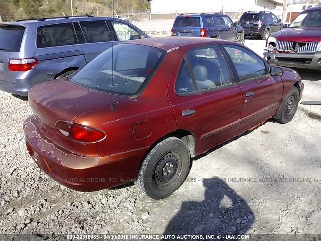 1G1JC524817209870 - 2001 CHEVROLET CAVALIER CNG RED photo 4