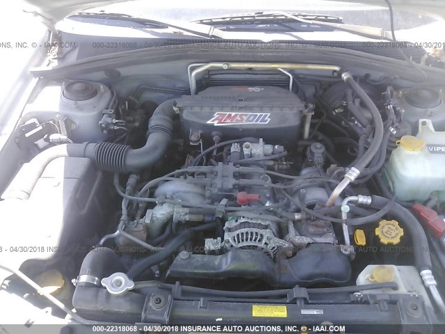 JF1SG65674H734605 - 2004 SUBARU FORESTER 2.5XS ვერცხლისფერი ფოტო 10