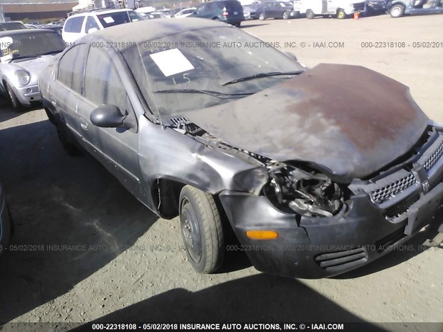 1B3ES56C05D124012 - 2005 DODGE NEON SXT GRAY photo 1