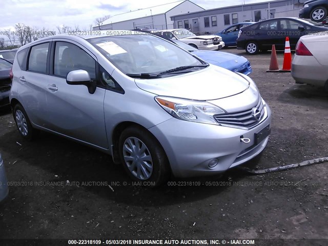 3N1CE2CP4EL365037 - 2014 NISSAN VERSA NOTE S/S PLUS/SV/SL SILVER photo 1