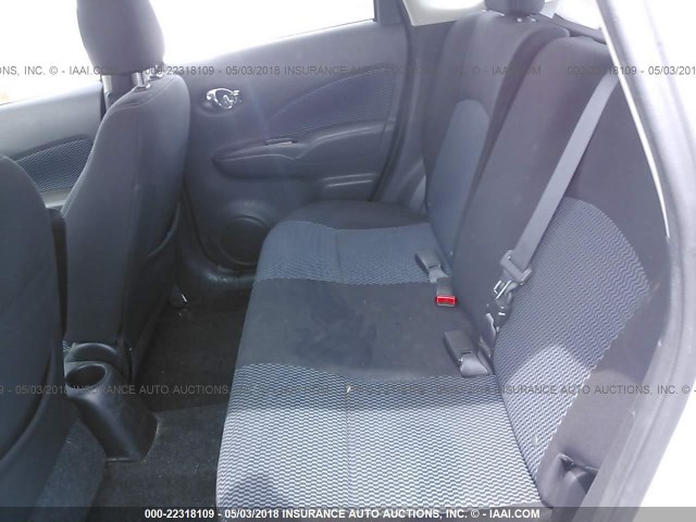 3N1CE2CP4EL365037 - 2014 NISSAN VERSA NOTE S/S PLUS/SV/SL SILVER photo 8