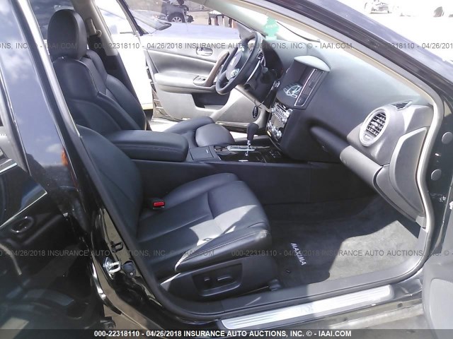 1N4AA5AP0EC912259 - 2014 NISSAN MAXIMA S/SV BLACK photo 5