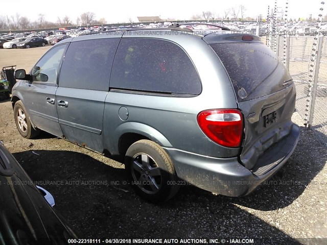 2D4GP44L36R917506 - 2006 DODGE GRAND CARAVAN SXT TEAL photo 3