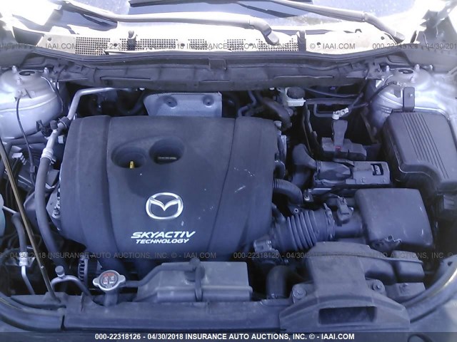 JM3KE4CY0G0684830 - 2016 MAZDA CX-5 TOURING SILVER photo 10