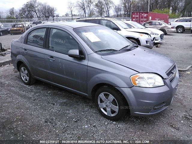 KL1TD5DE9BB152474 - 2011 CHEVROLET AVEO LS/LT GRAY photo 1