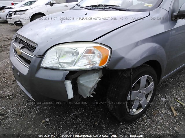 KL1TD5DE9BB152474 - 2011 CHEVROLET AVEO LS/LT 灰色 照片 6