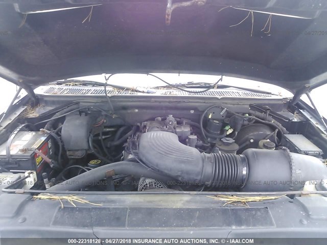 1FTRX17W2XNB42981 - 1999 FORD F150 BLACK photo 10