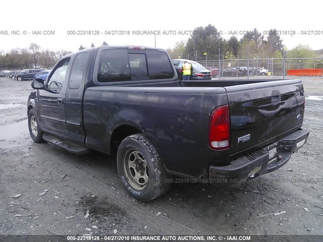 1FTRX17W2XNB42981 - 1999 FORD F150 BLACK photo 3