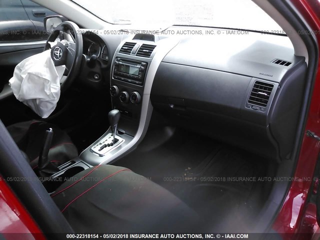 5YFBU4EE4CP018018 - 2012 TOYOTA COROLLA S/LE RED photo 5