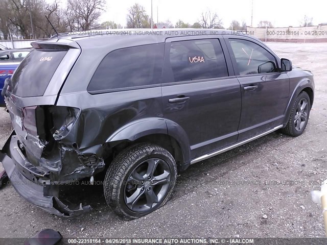 3C4PDCGG6FT583919 - 2015 DODGE JOURNEY CROSSROAD GRAY photo 4