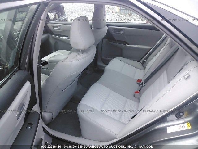4T1BF1FK2HU666640 - 2017 TOYOTA CAMRY LE/XLE/SE/XSE GRAY photo 8