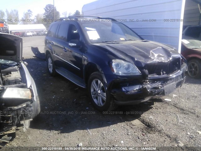 4JGBF71E78A417224 - 2008 MERCEDES-BENZ GL 450 4MATIC BLACK photo 1