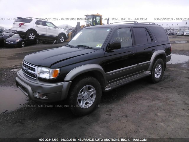 JT3HN87R8Y0303406 - 2000 TOYOTA 4RUNNER LIMITED BLACK photo 2