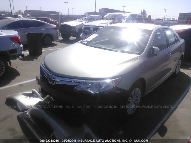 4T4BF1FK0ER430280 - 2014 TOYOTA CAMRY L/SE/LE/XLE 米色 照片 2