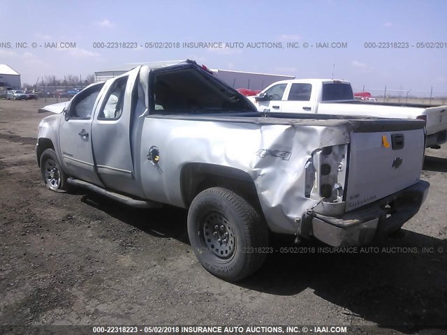 1GCRKREA4CZ158980 - 2012 CHEVROLET SILVERADO K1500 LS SILVER photo 3