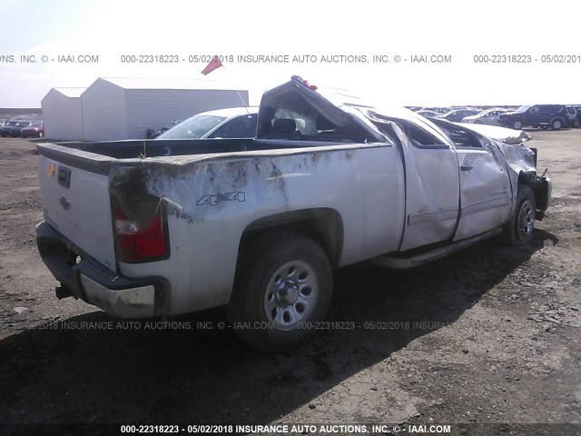 1GCRKREA4CZ158980 - 2012 CHEVROLET SILVERADO K1500 LS SILVER photo 4