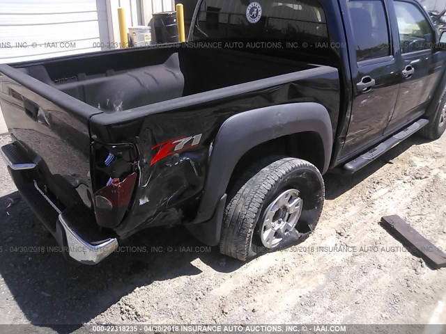 1GCDS13E378220642 - 2007 CHEVROLET COLORADO BLACK photo 6