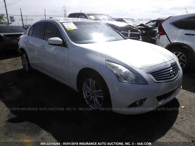 JN1DV6AR1BM650943 - 2011 INFINITI G25 WHITE photo 1