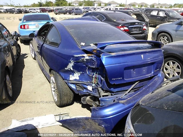 6G2VX12U56L564975 - 2006 PONTIAC GTO BLUE photo 3