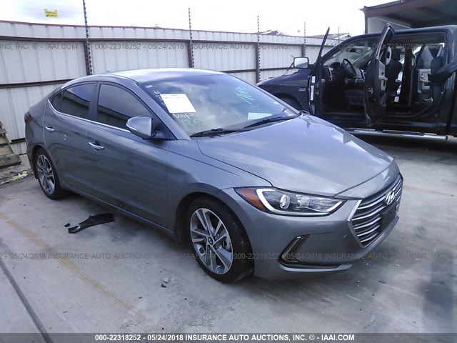 KMHD84LF7HU332969 - 2017 HYUNDAI ELANTRA SE/VALUE/LIMITED GRAY photo 1