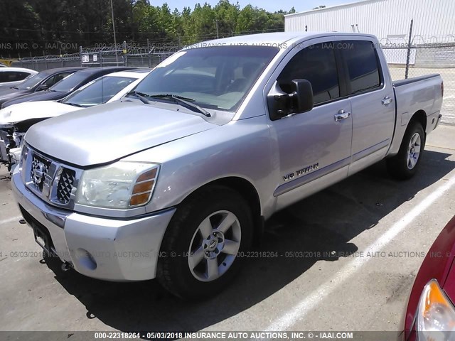 1N6BA07A46N559936 - 2006 NISSAN TITAN XE/SE/LE SILVER photo 2