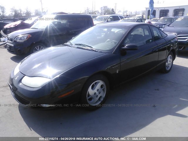 1G8ZY14742Z194828 - 2002 SATURN SC2 BLACK photo 2