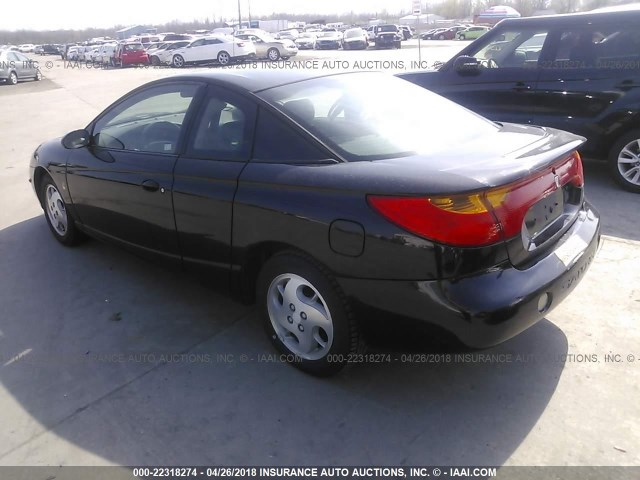 1G8ZY14742Z194828 - 2002 SATURN SC2 BLACK photo 3