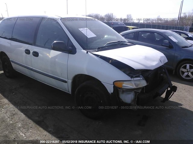 2B4GP2437YR542026 - 2000 DODGE GRAND CARAVAN  WHITE photo 1