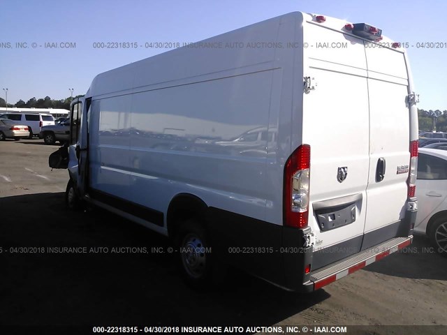 3C6URVJG9HE528162 - 2017 RAM PROMASTER 3500 3500 HIGH WHITE photo 3