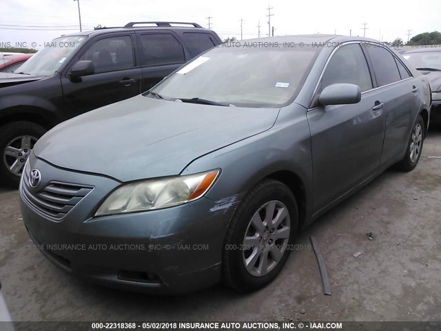 4T1BK46K97U506654 - 2007 TOYOTA CAMRY NEW GENERAT LE/XLE/SE TEAL photo 2