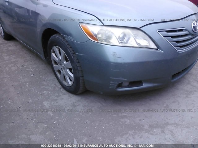 4T1BK46K97U506654 - 2007 TOYOTA CAMRY NEW GENERAT LE/XLE/SE TEAL photo 6