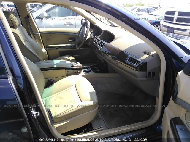 WBAGL63574DP73835 - 2004 BMW 745 I Dark Blue photo 5